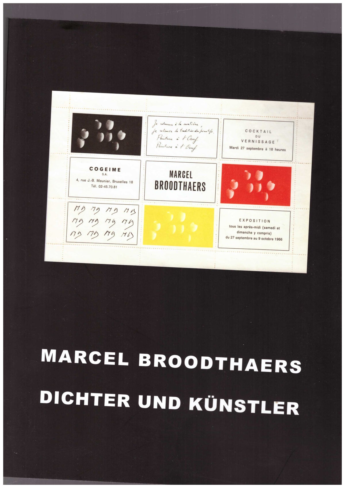 Marcel Broodthaers Dichter und Künstler