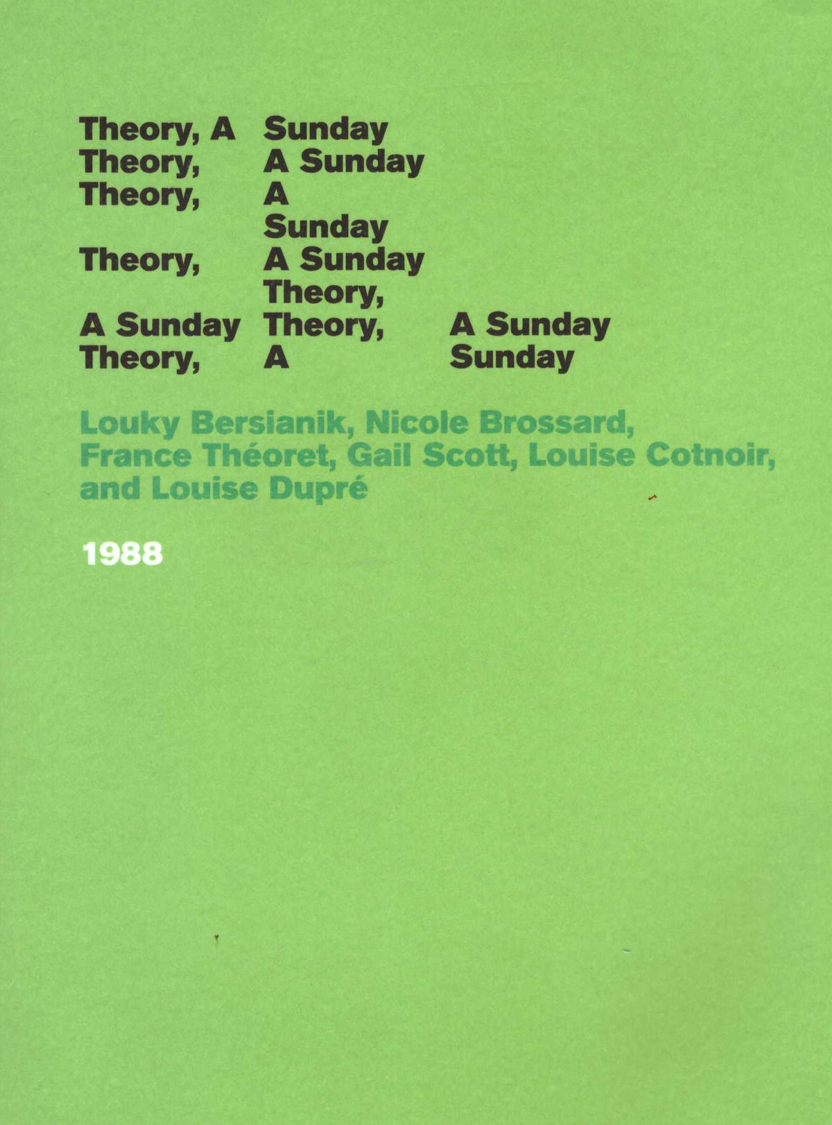 Theory, A Sunday