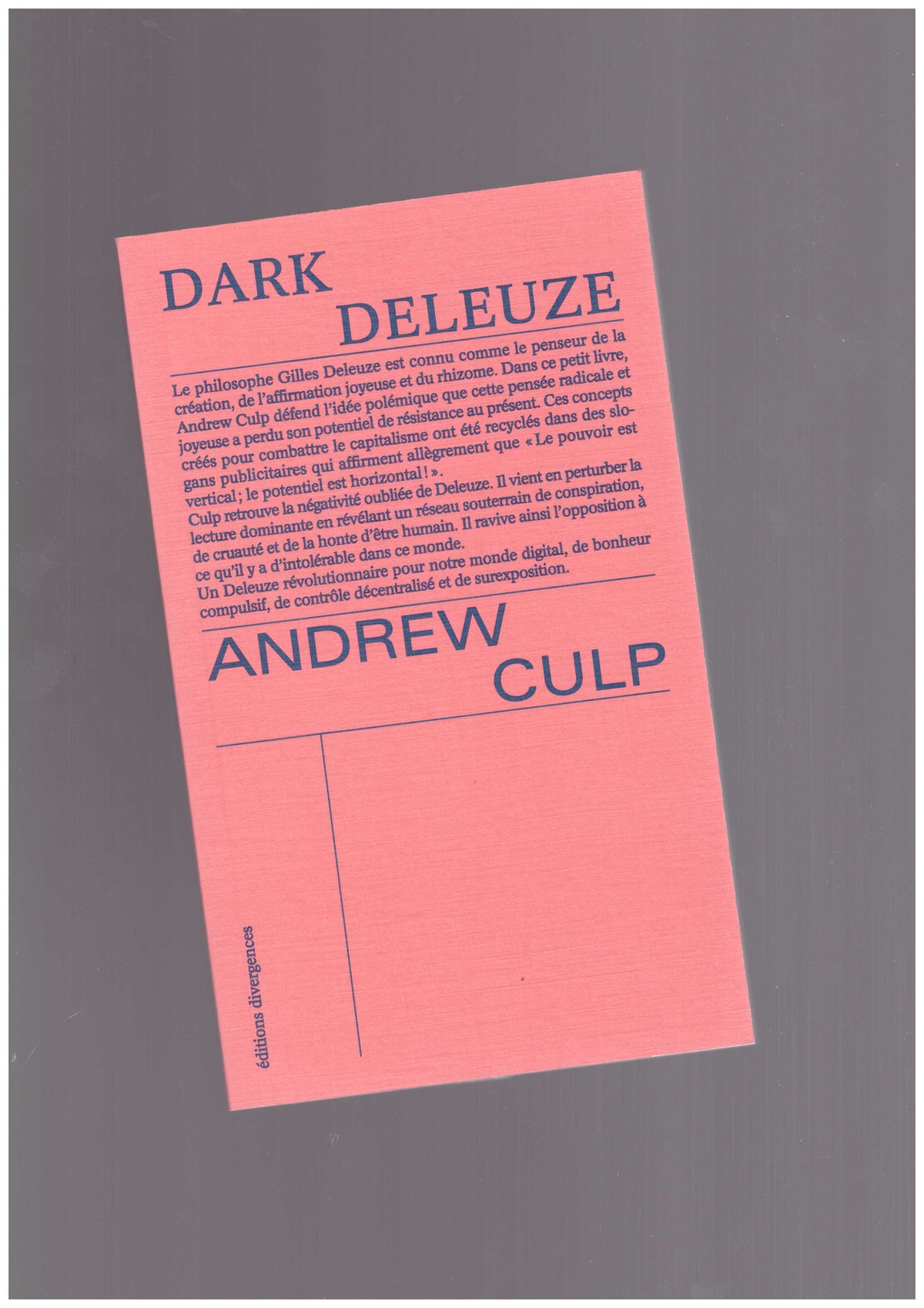 Dark Deleuze