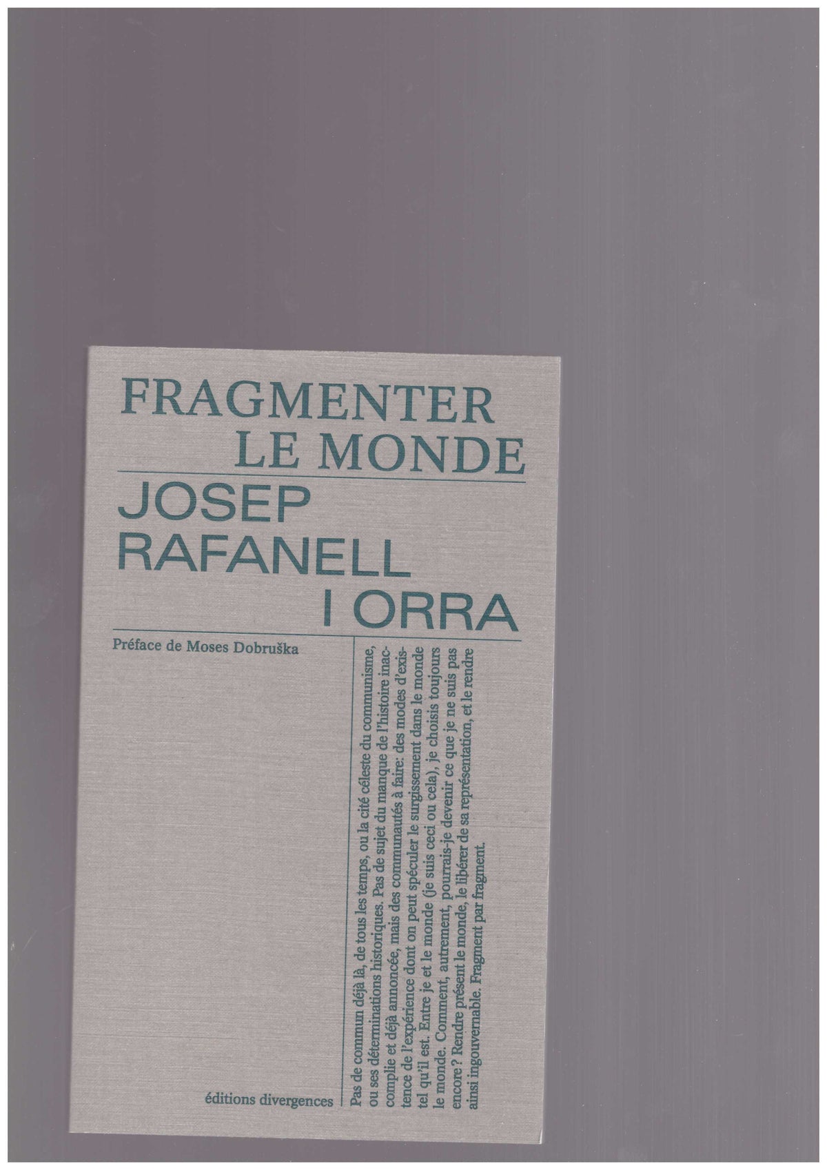 Fragmenter le monde