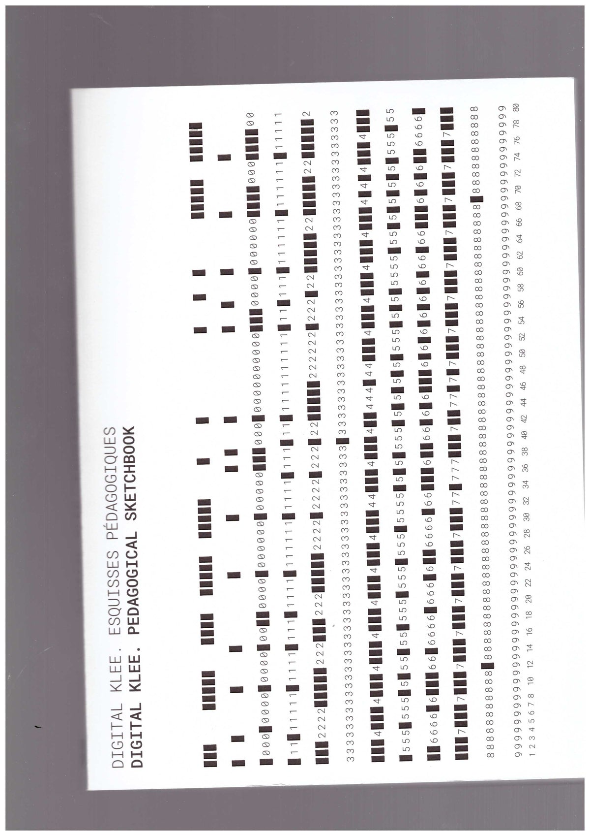 Digital Klee. Pedagogical Sketchbook. An Inquiry Into The Future Of Form 2020
