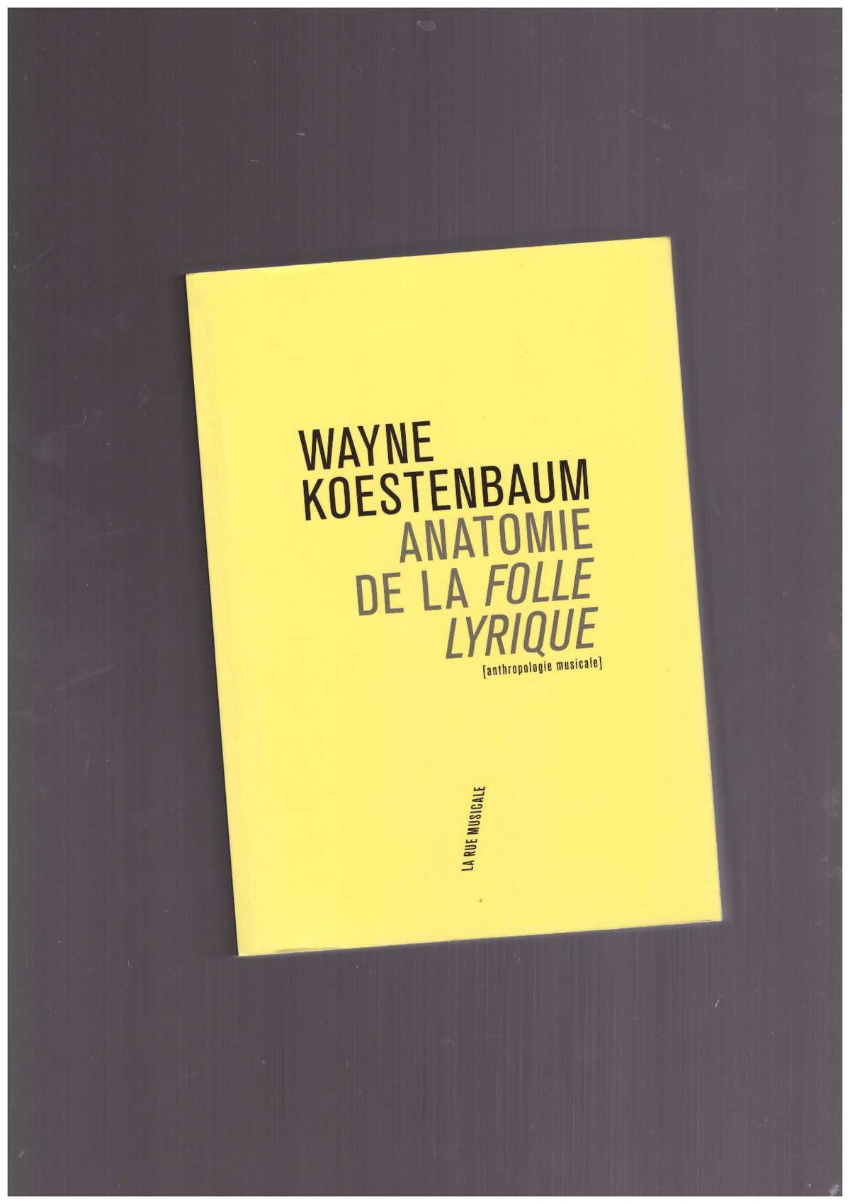 Anatomie de la folle lyrique