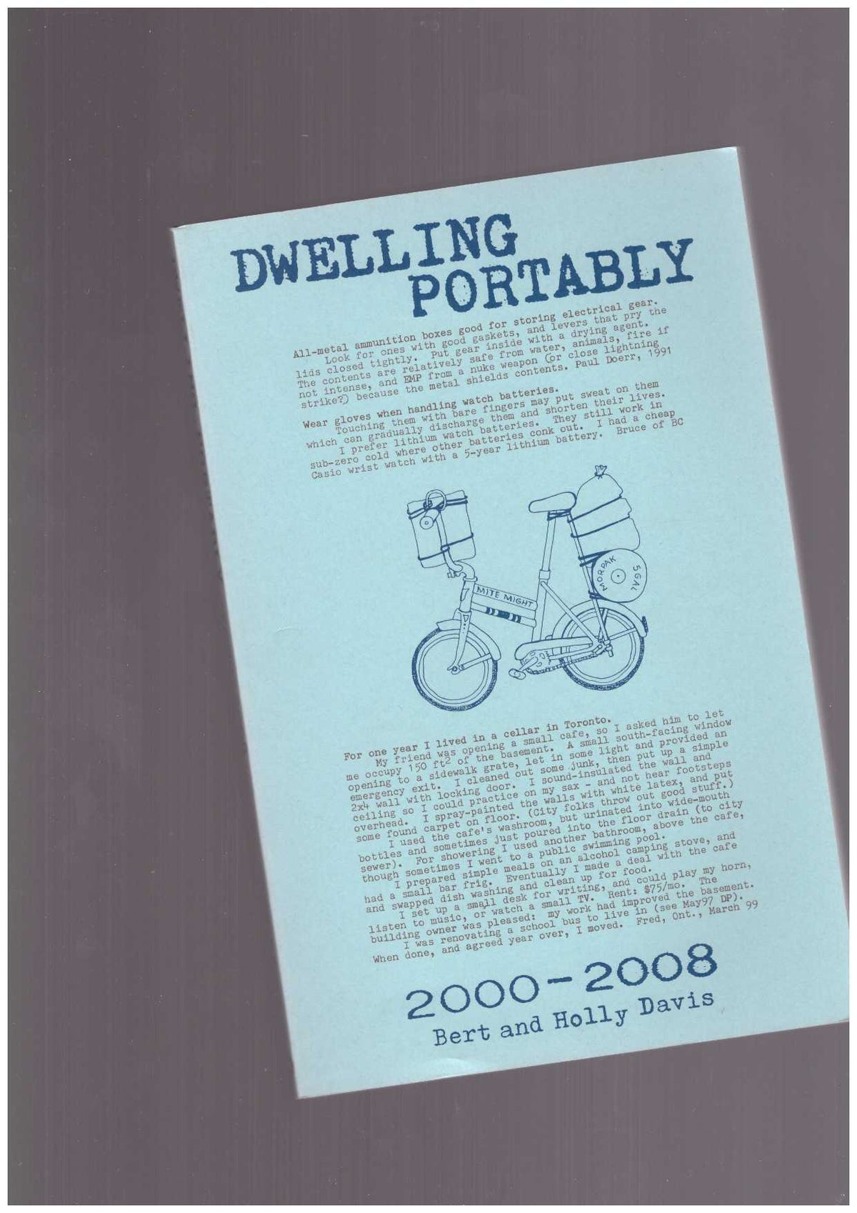 Dwelling Portably 2000-2008