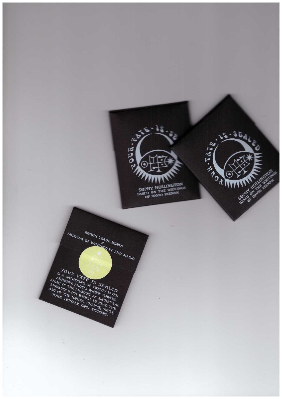 Your Fate Is Sealed (20 sticker pack). Based on the writings of David Keenan