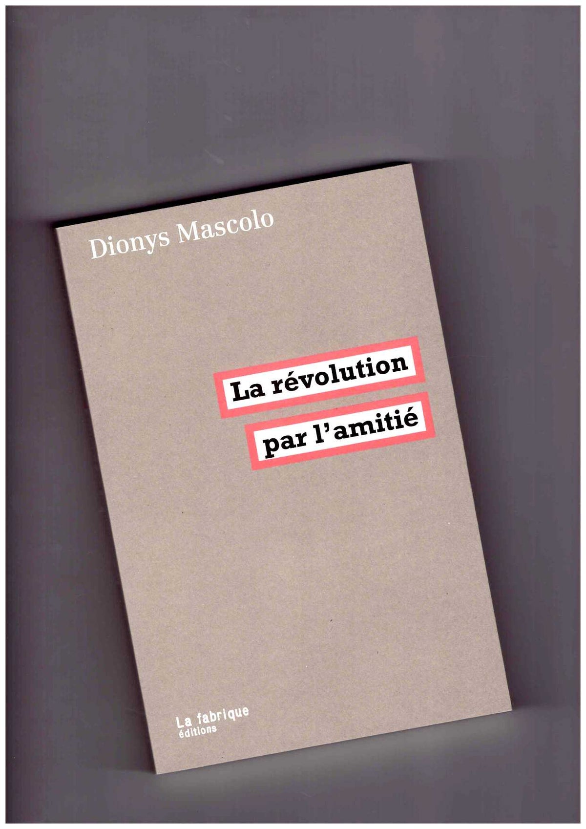 La révolution par l’amitié