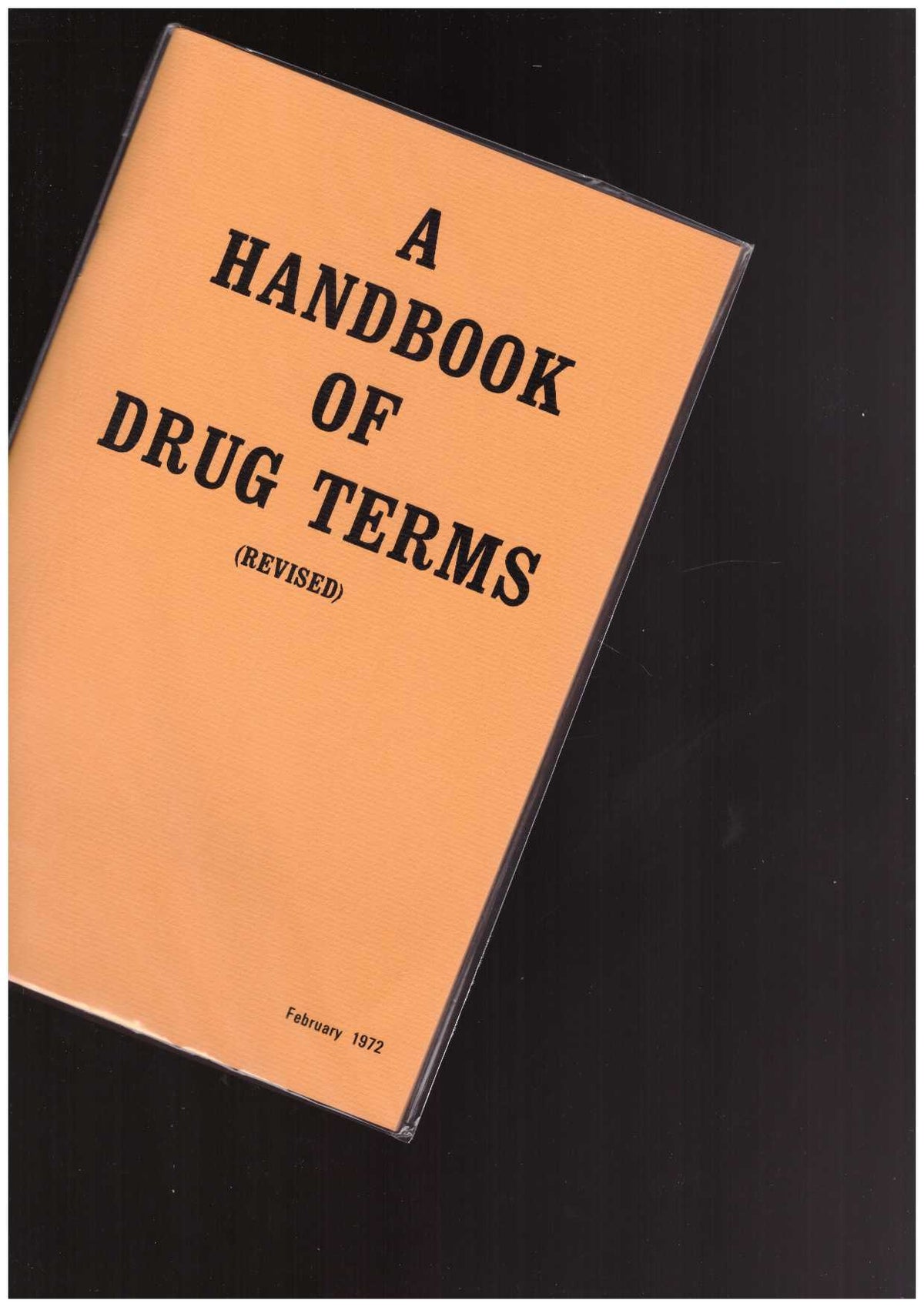 A Handbook of Drug Terms