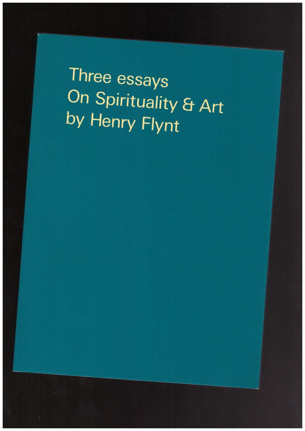 Three essays on Spirituality & Art