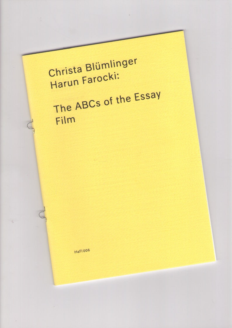 The ABCs of the Essay Film / Ein ABC zum Essayfilm