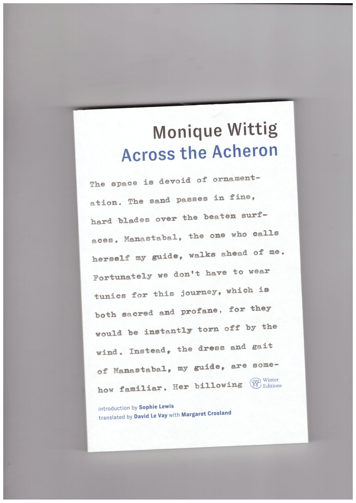 Across the Acheron