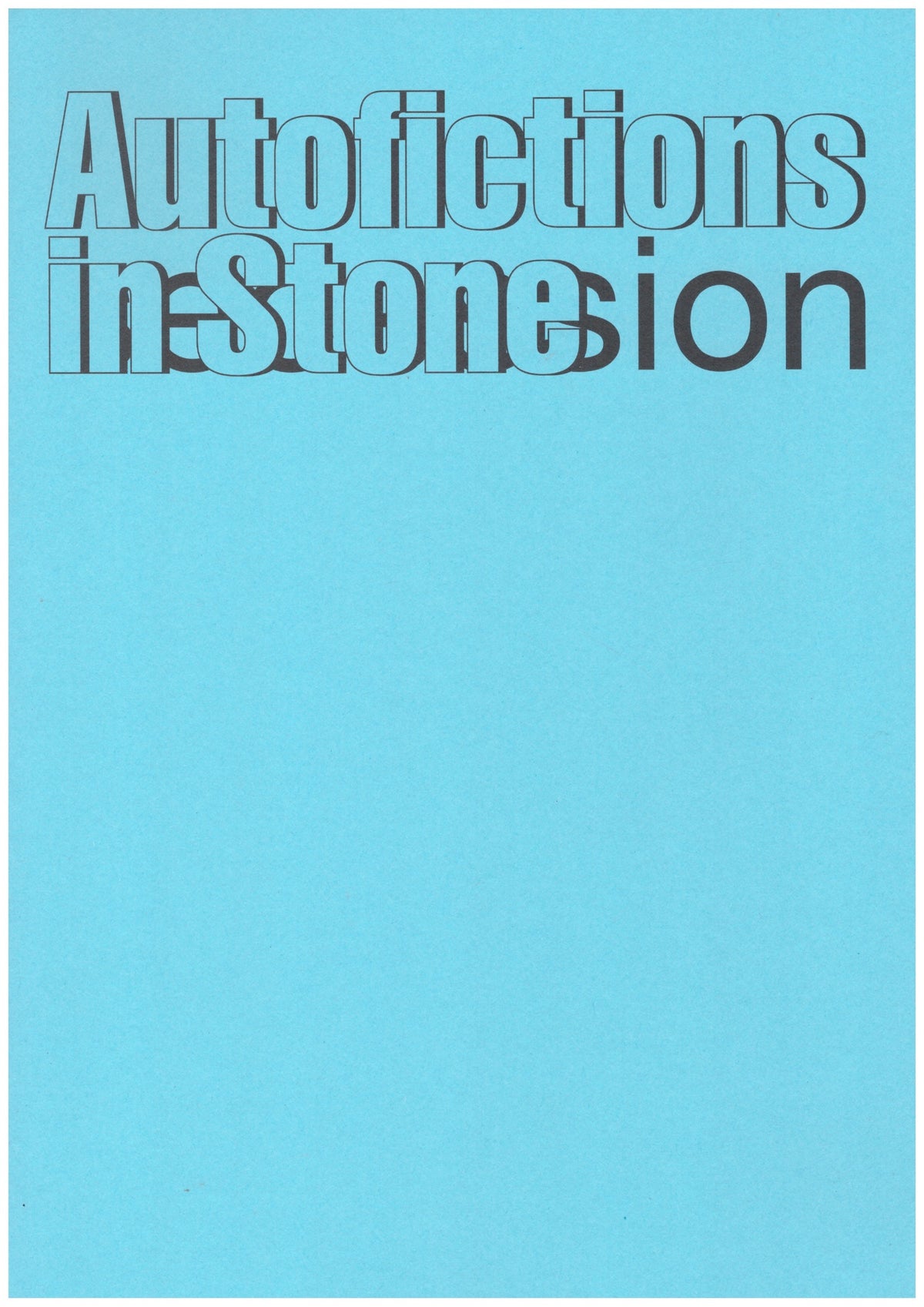 Aglaia Konrad. Autofictions in Stone