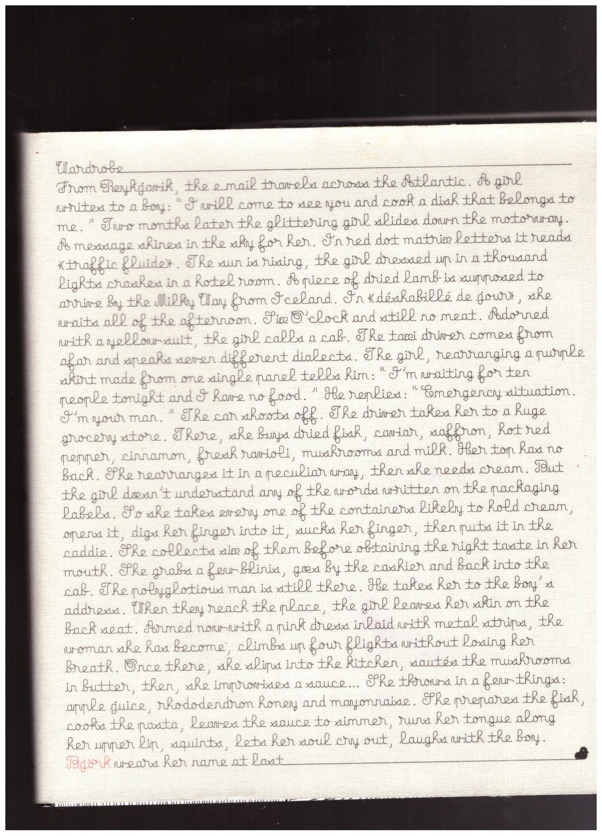 Björk as a book
