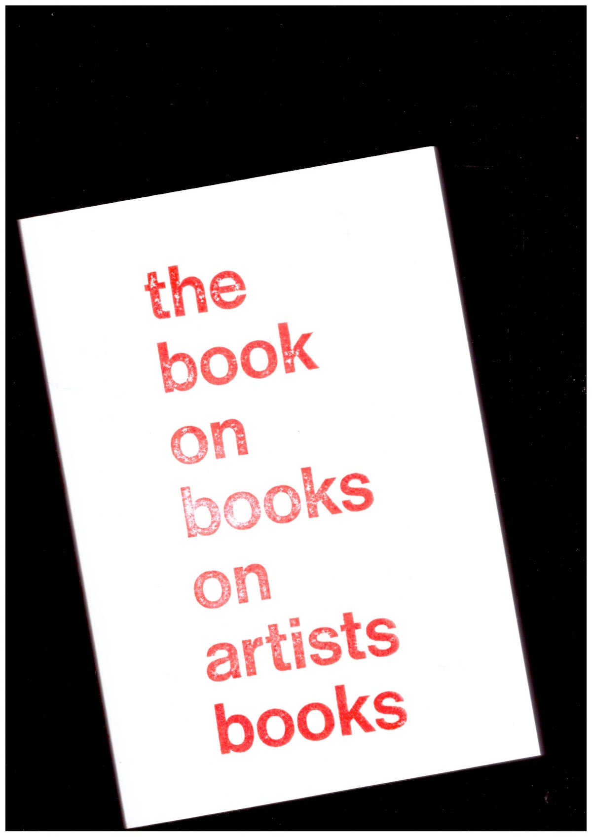 The Book on Books on Artists Books