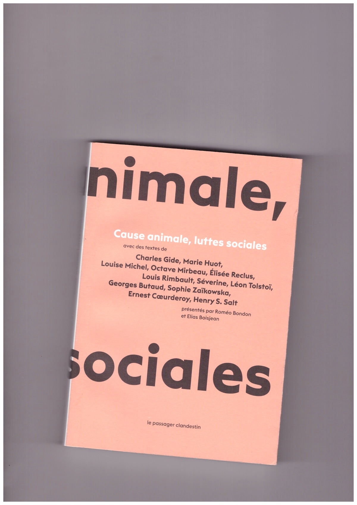 Cause animale, luttes sociales