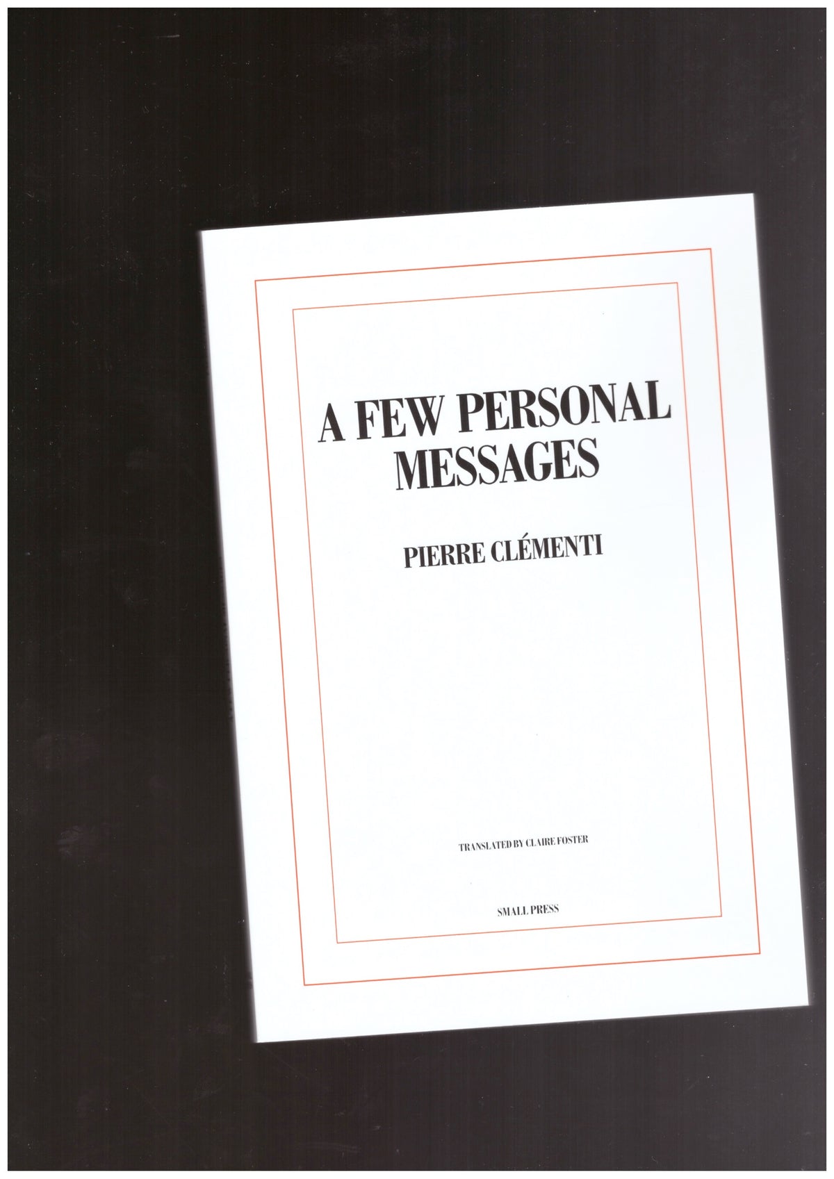 A Few Personal Messages