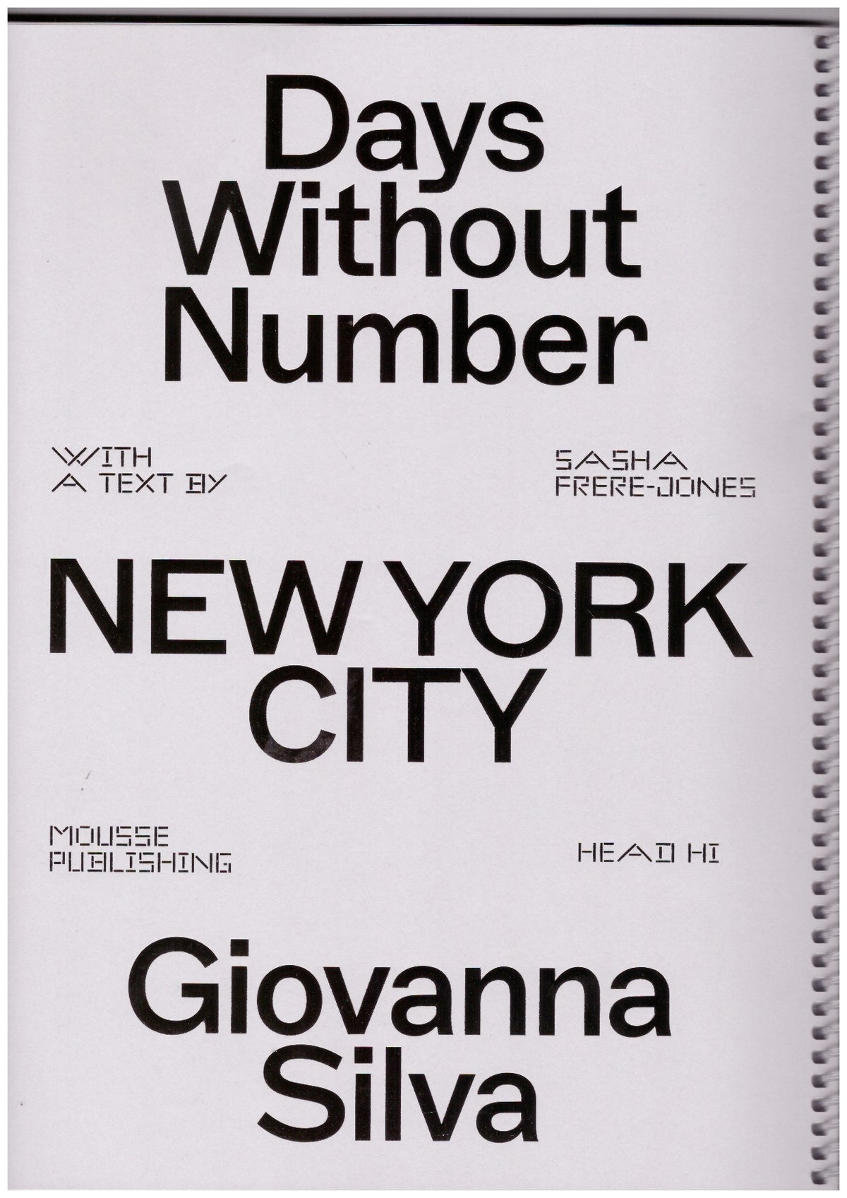 Giovanna Silva. Days Without Number