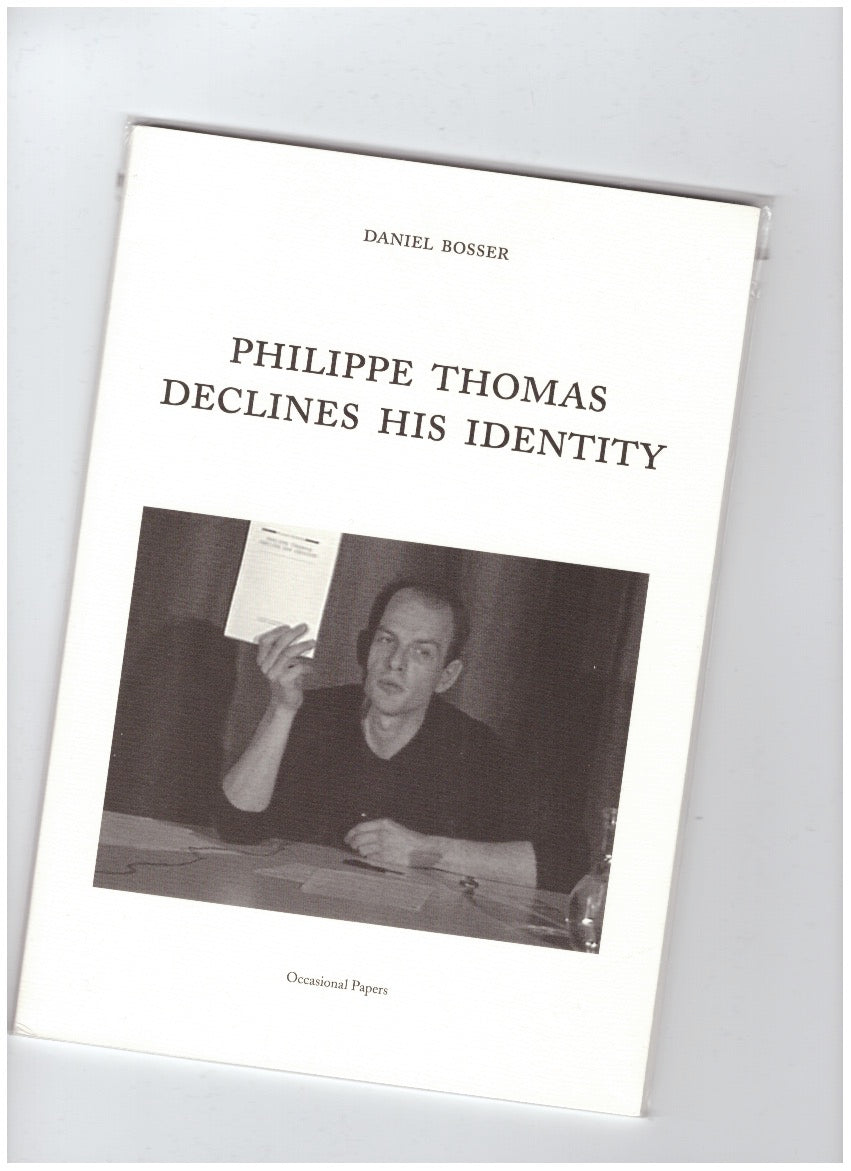 Philippe Thomas Declines His Identity