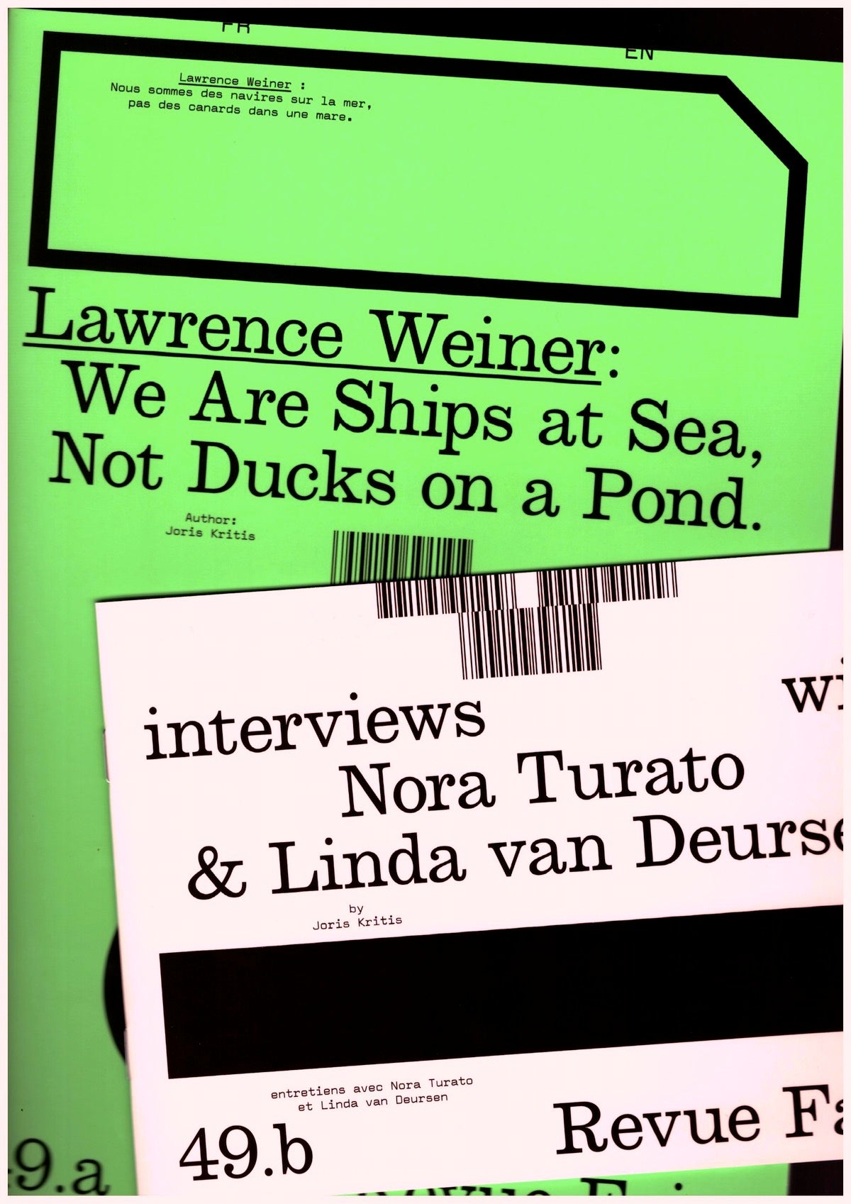 Revue Faire – To look at things #49 Lawrence Weiner