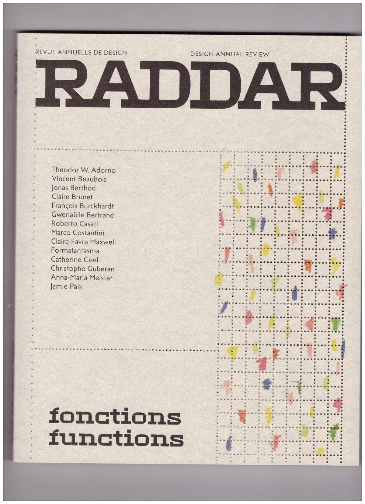 RADDAR N°1 — Fonctions/Functions
