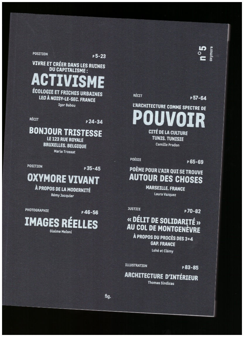 Revue fig. #5: Oxymore