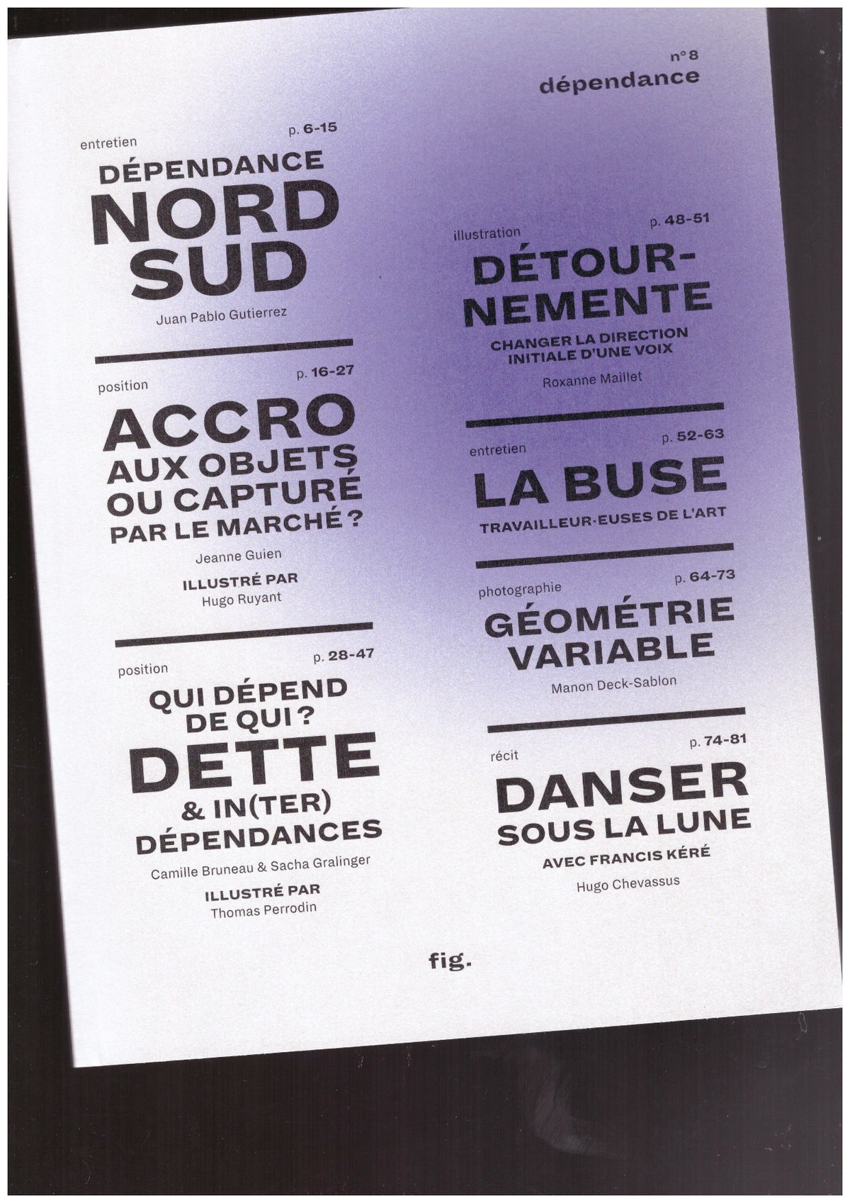Revue fig. #8: Dépendance