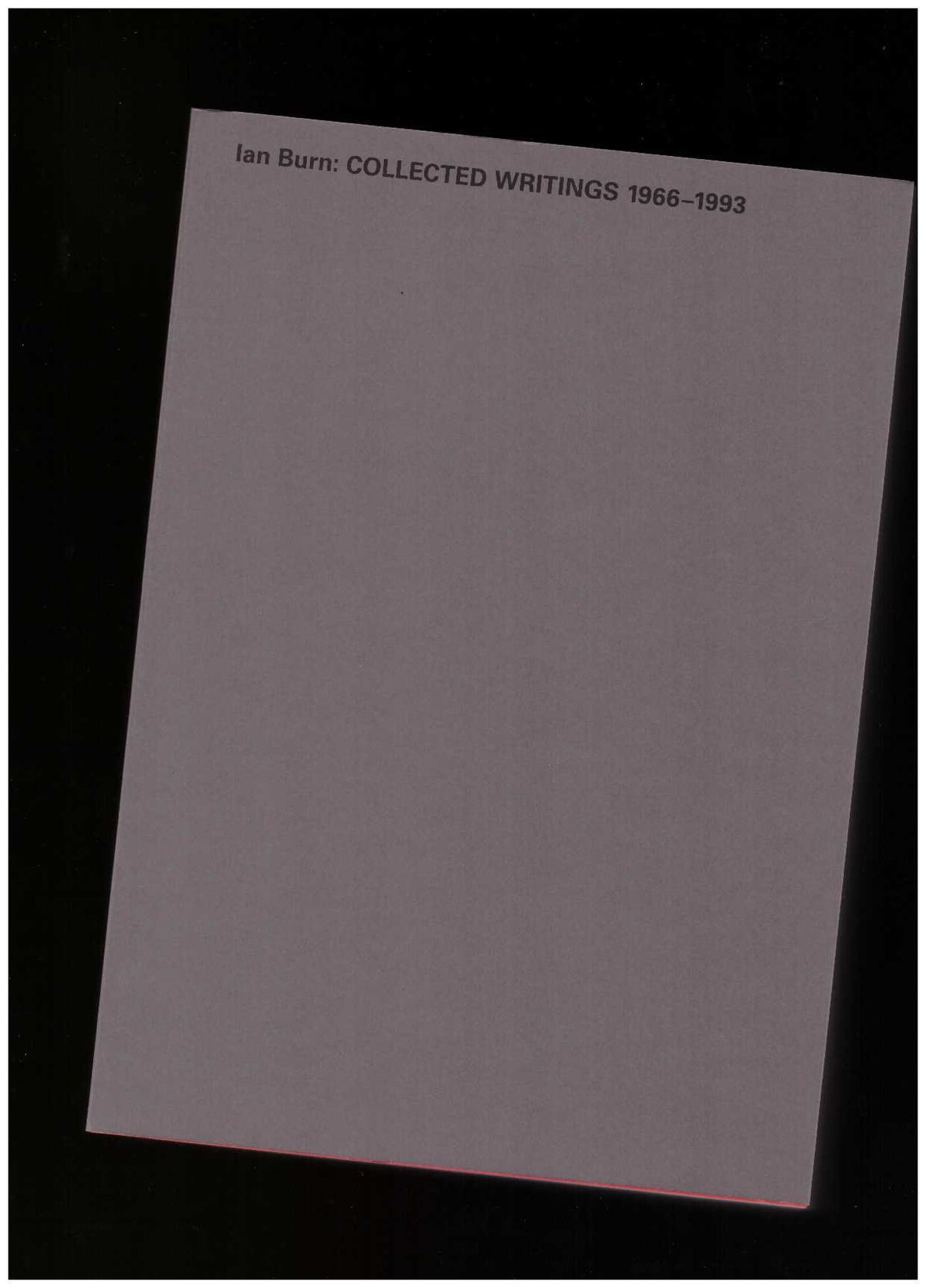 Collected Writings 1966-1993