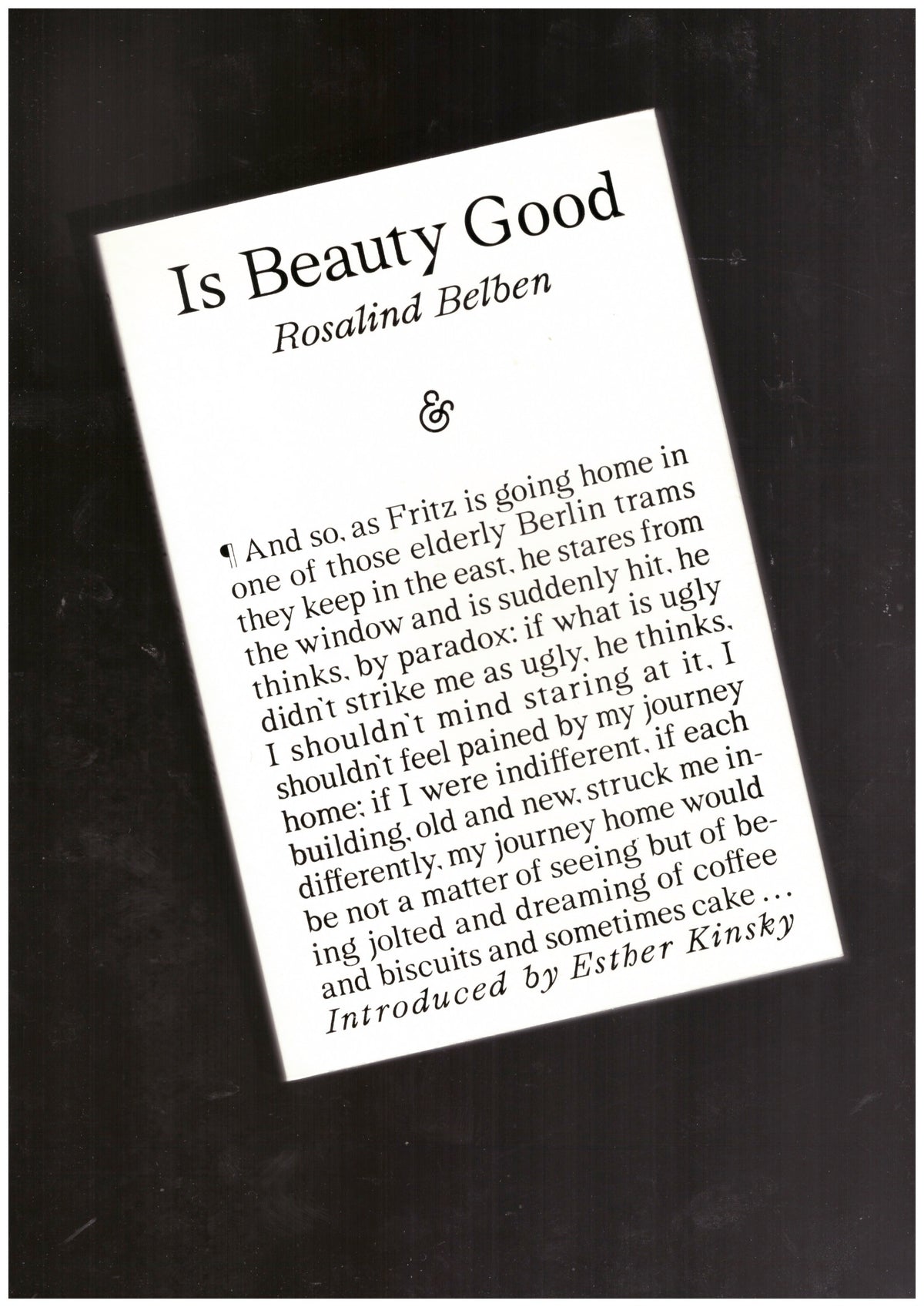 Is Beauty Good