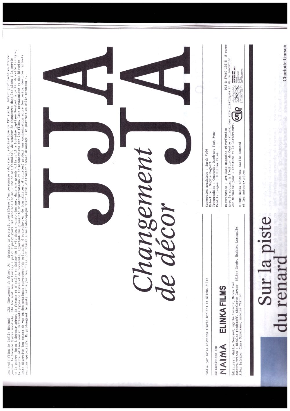 JJA, Changement de décor, JA