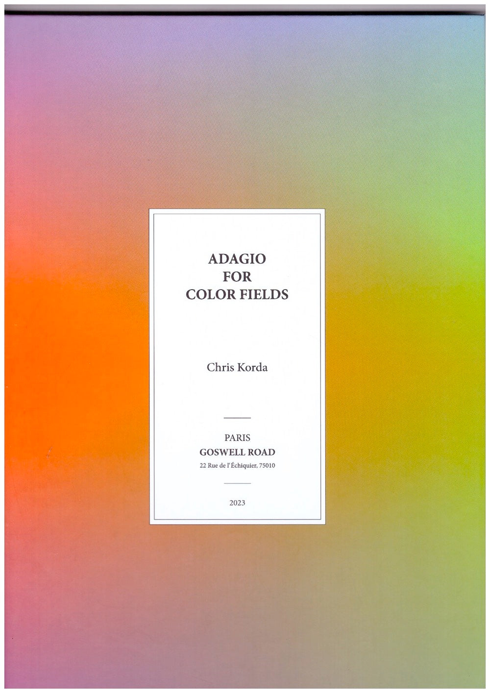 Adagio for Color Fields