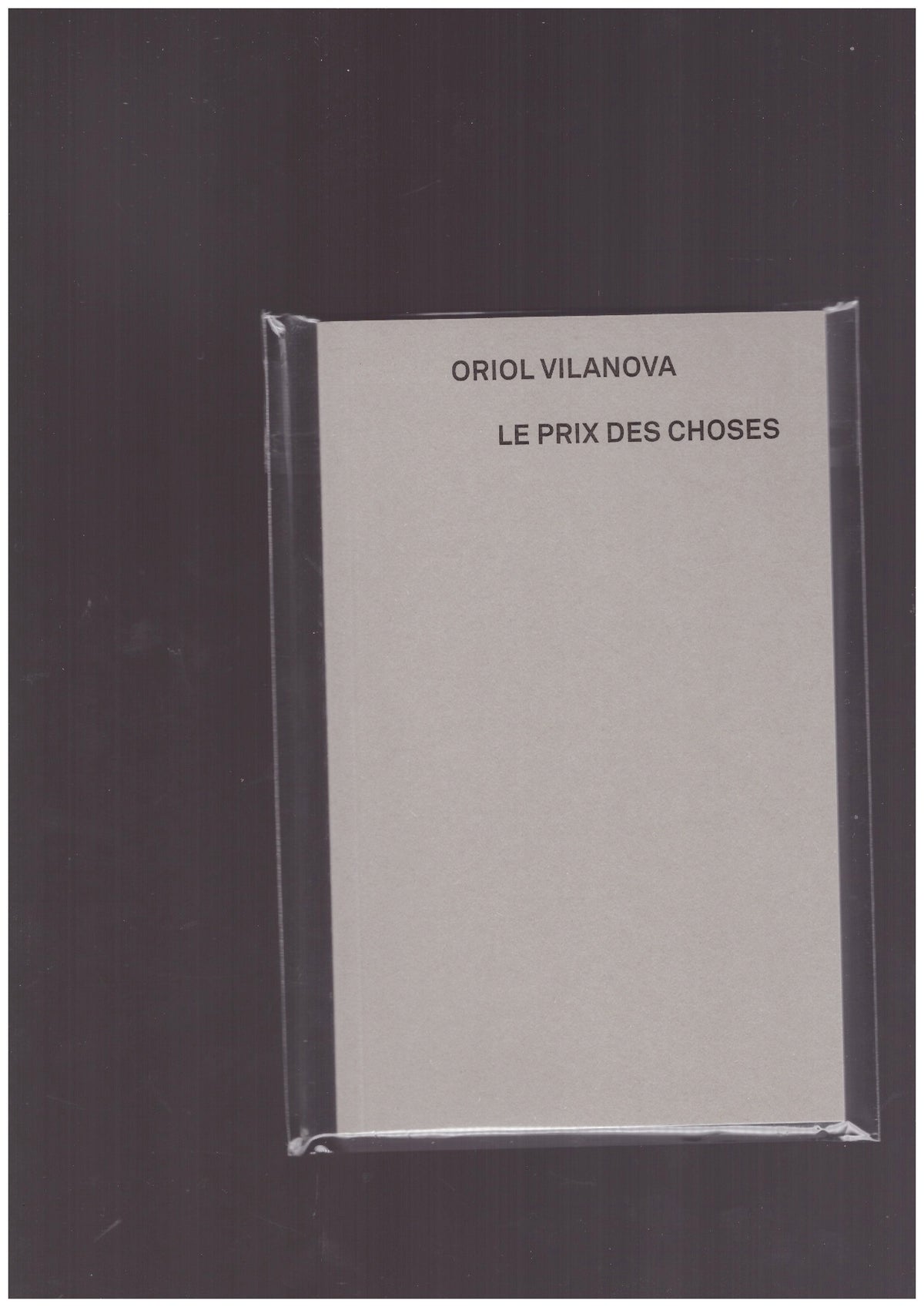 Le prix des choses