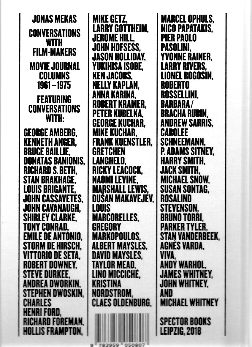 Conversations with Film-Makers. Movie Journal columns 1961-1975