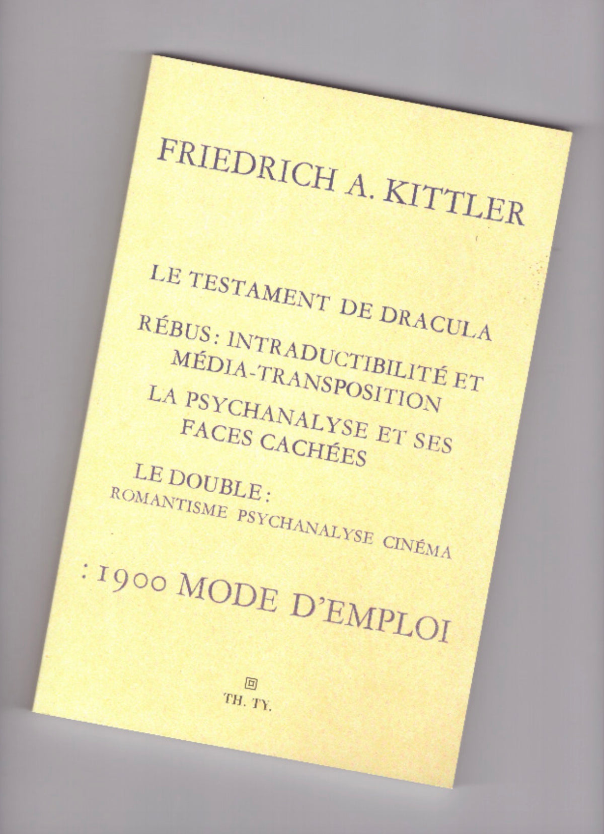 1900 Mode d’Emploi