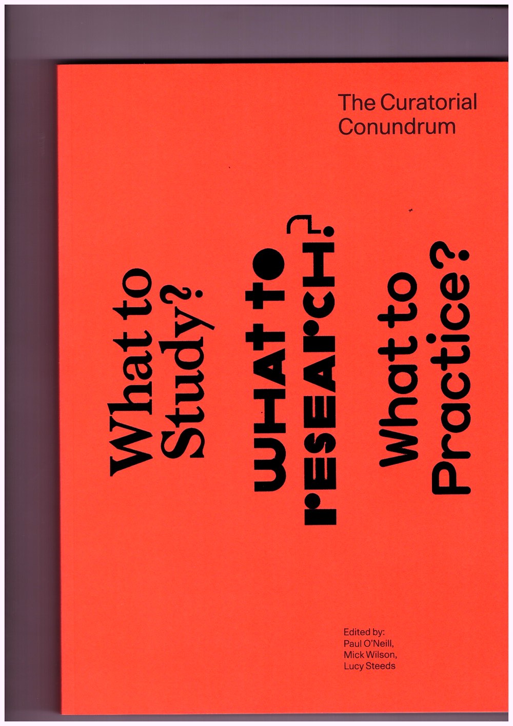 The Curatorial Conundrum: What to Study? What to Research? What to Practice?