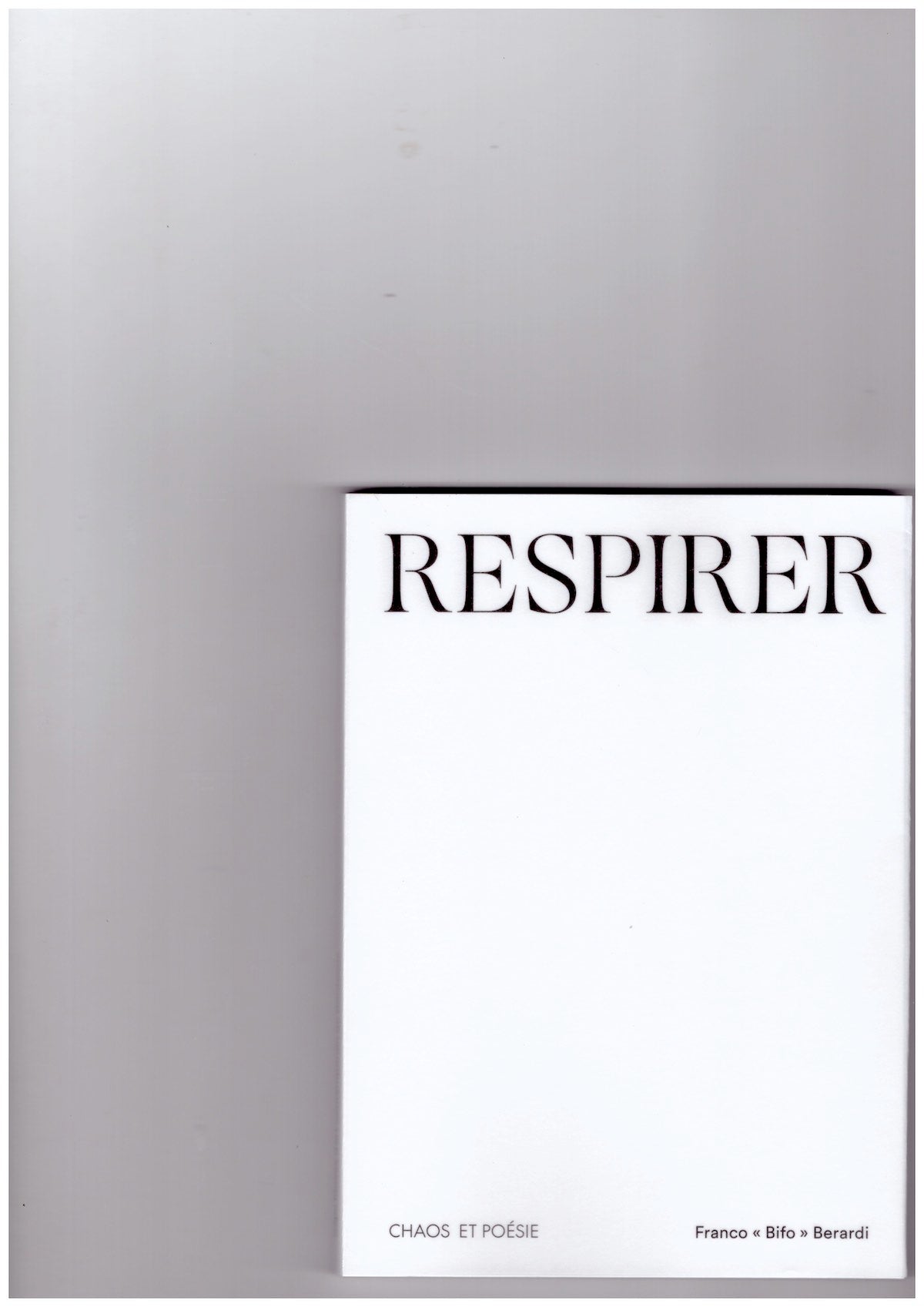 Respirer. Chaos et Poésie