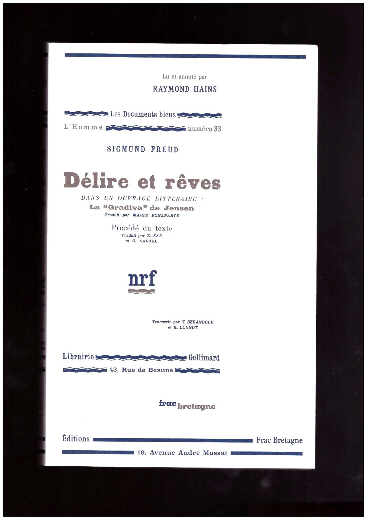Délire et rêves