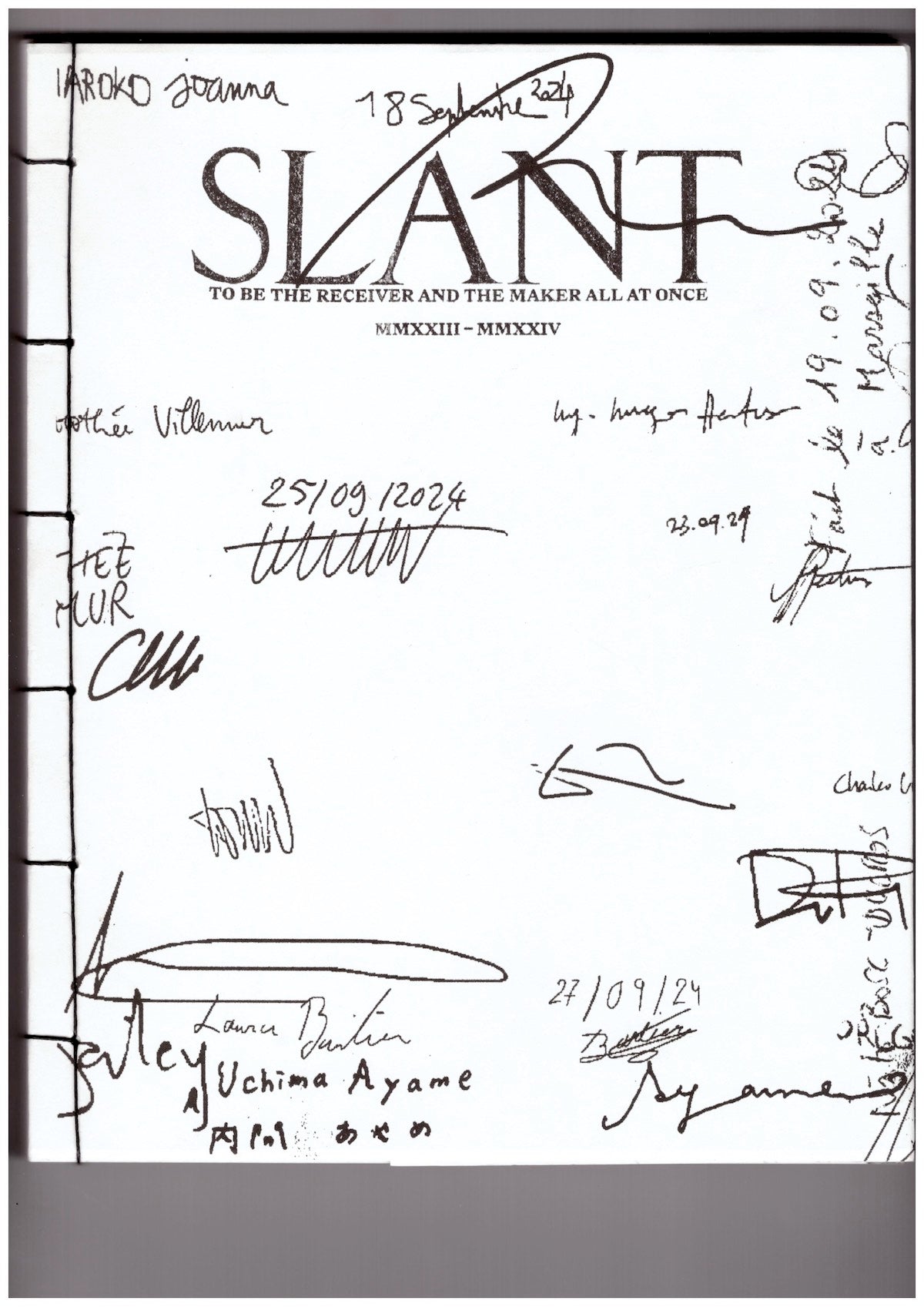 SLANT No. 1: To Be The Receiver And The Maker All At Once