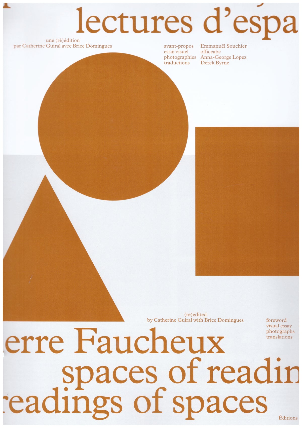 Pierre Faucheux: espaces de lectures, lectures d’espaces