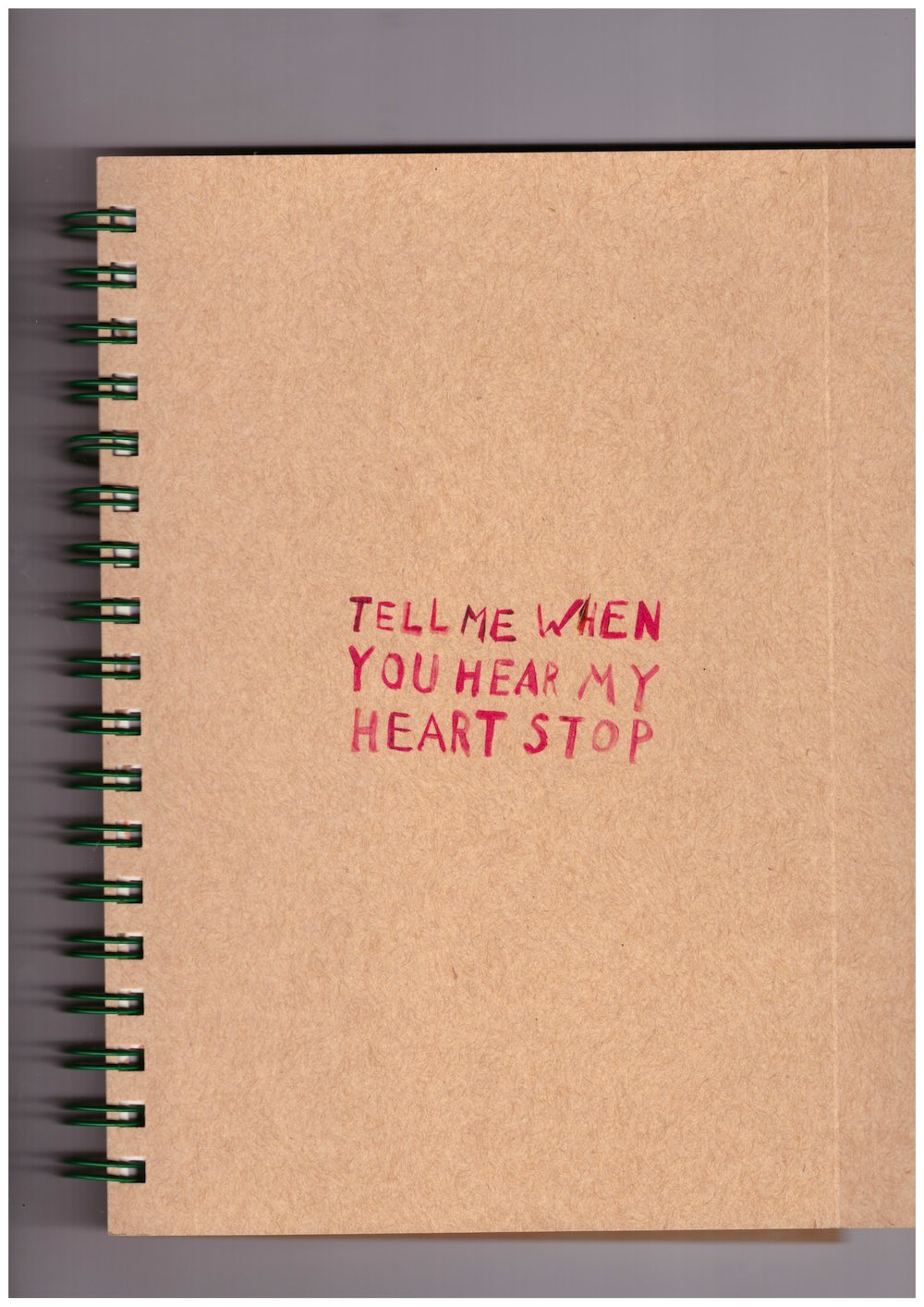Tell Me When You Hear My Heart Stop