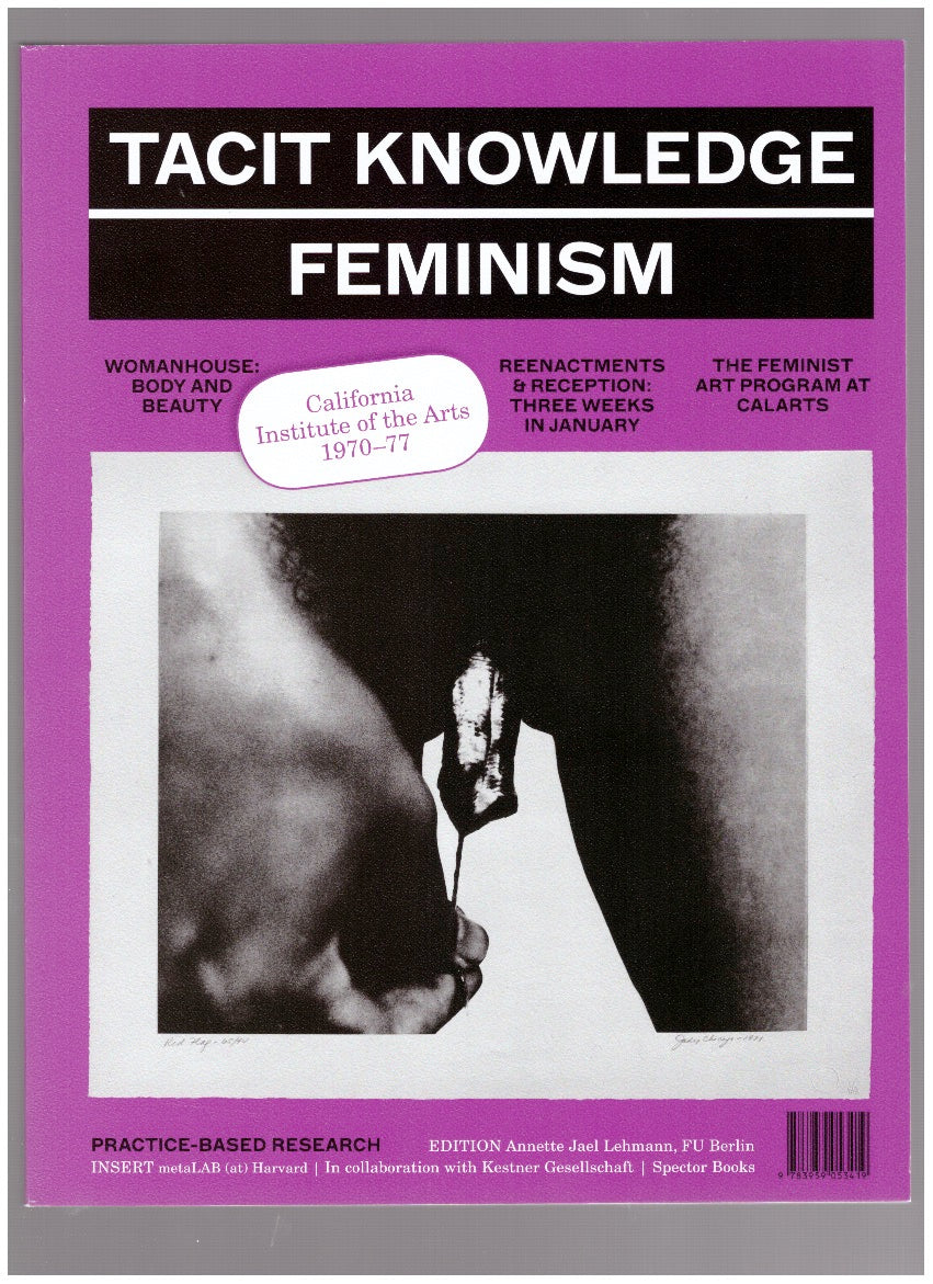 Tacit Knowledge (Post Studio/Feminism – CalArts 1970-1977)
