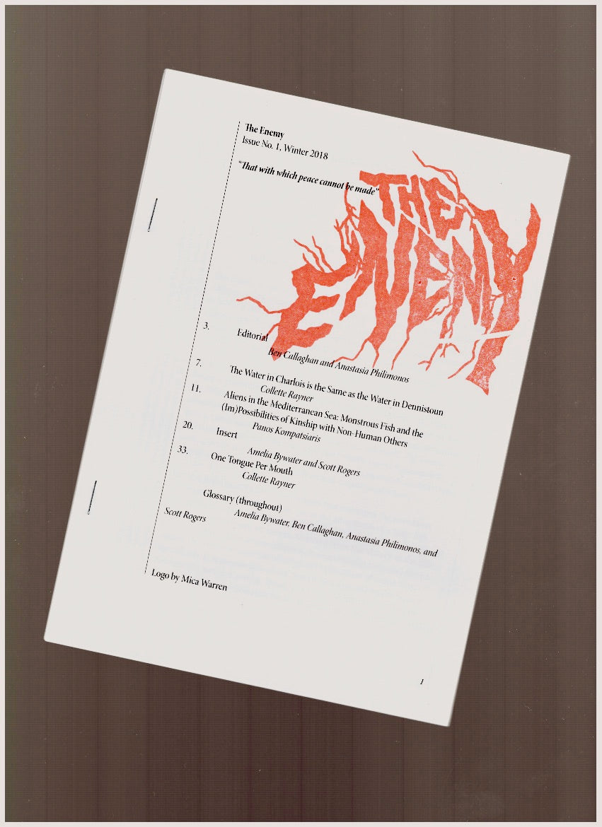 The Enemy - Issue 1, Winter 2018