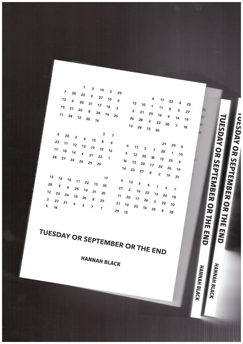 Tuesday or September or The End