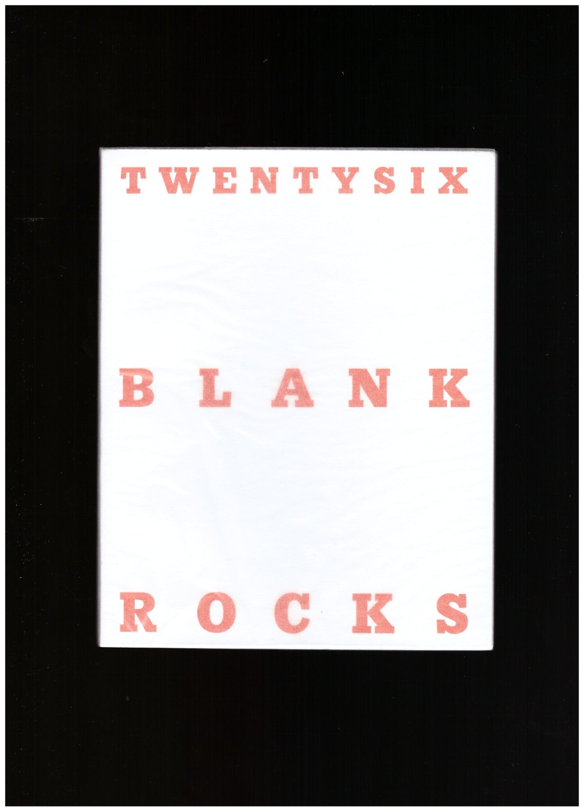 Twentysix Blank Rocks