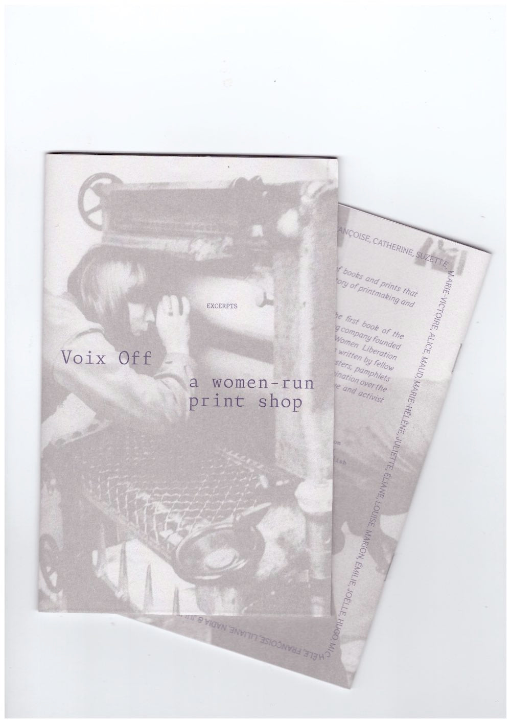 Voix Off: a women-run print shop
