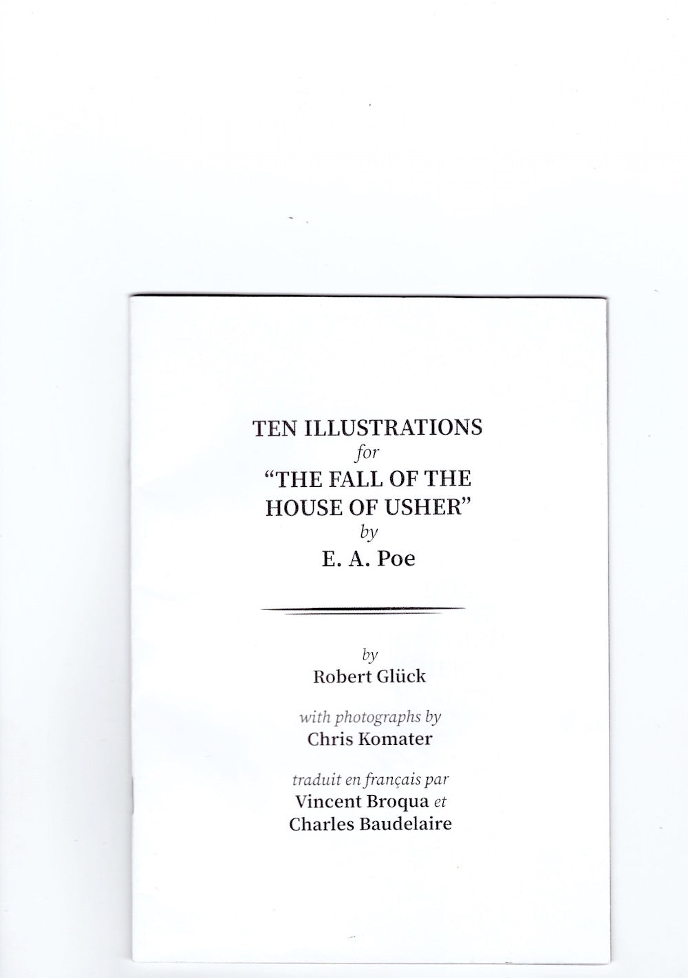 Ten Illustrations for “The Fall of the House of Usher” by E. A. Poe