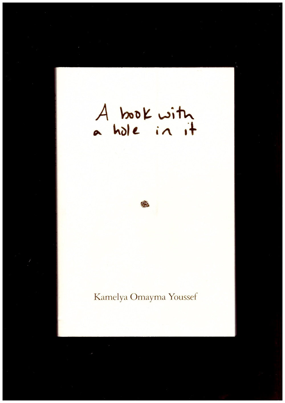 A book with a hole in it