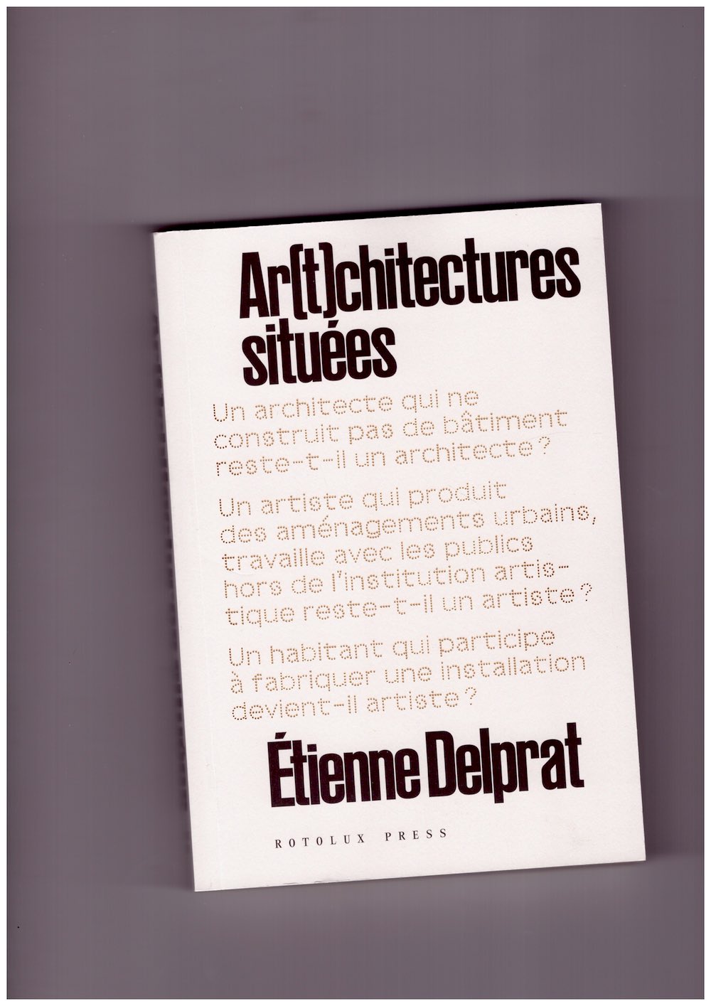 Ar(t)chitectures situées